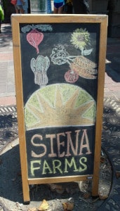 Chalkboard of Sienna Farms logo