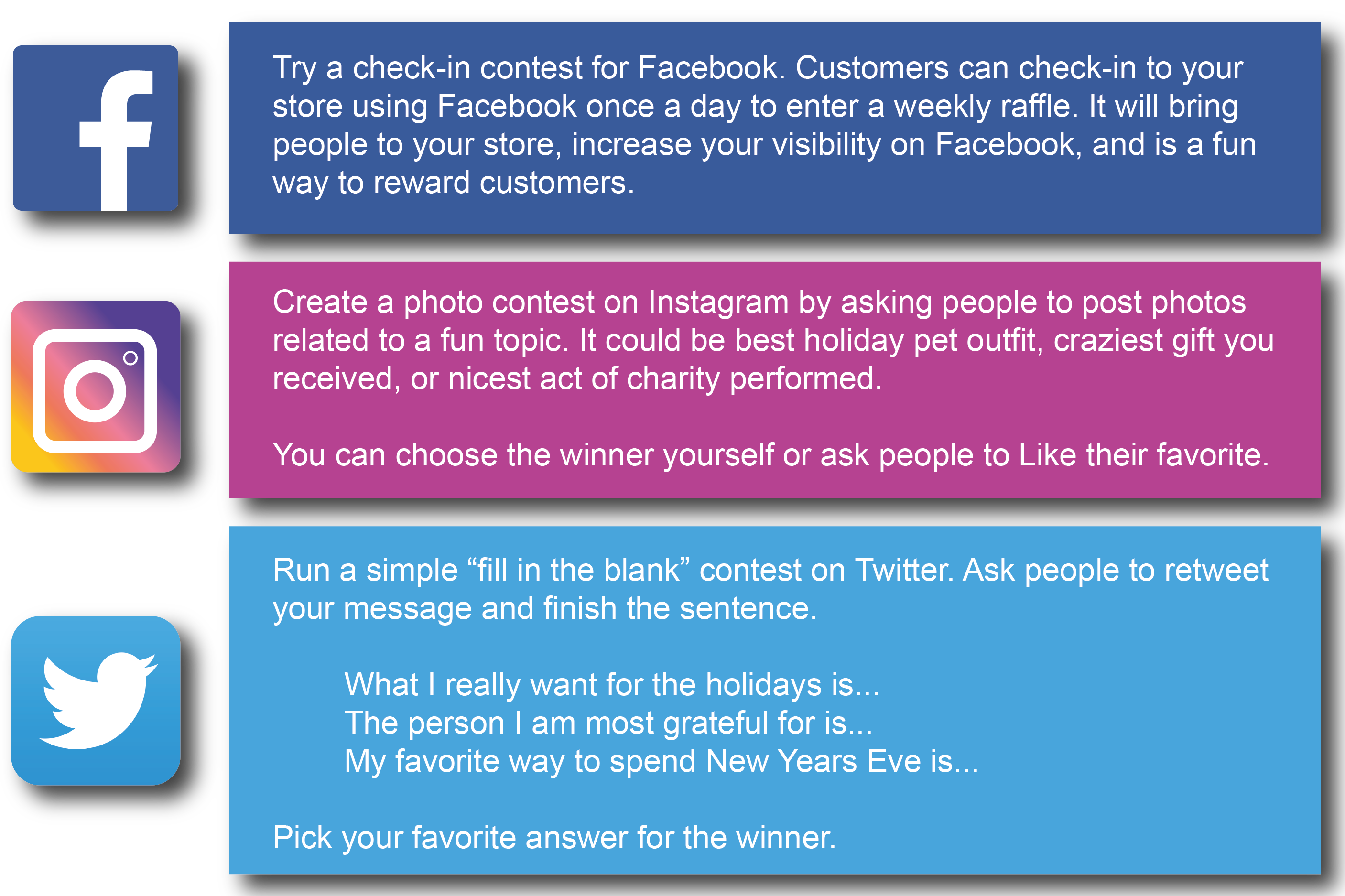 examples of social media contests